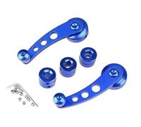 Clynex 2 pièces universel voiture manuel fenêtre levage manivelle poignée enrouleur lève-vitre remplacement accessoires Remplacement de la poignée de porte intérieure de(BLACK Blue)