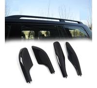 Clynex 4 pièces de Remplacement Noir Capuchon Coque Couverture d'extrémité Rail galerie Toit Voiture, for Toyota, for Land Cruiser LC100 1998-2007 Galerie de Toit pour Voiture