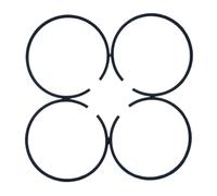 Clynex 4 X segments de Piston 50mm X 1.5MM, for HUSQVARNA 268 268XP 268K 66 266 371 372 pièces de rechange for tronçonneuse