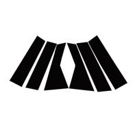 Clynex 6 pièces pilier poteaux porte fenêtre décoration autocollants garnitures couverture kits, for Kia, for Sorento 2010-2019 2020 2021 2022, accessoires automobiles Revêtement de fenêtre(2010-2014)