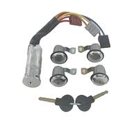 Clynex 9170G3 252522 cylindre de serrure porte gauche droite avec 2 clés, for citroën, BERLINGO XSARA PICASSO, for Peugeot, for Partner Verrouillage du contacteur d'allumage(BLACK 5PCS SET)