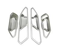 Clynex Accessoires de poignée porte intérieure voiture, côté aspect Fiber carbone, pour Vw, pour, pour 2021 2022 couverture de cadre de poignée de porte de voiture(BLACK 2)