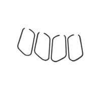 Clynex Accessoires de poignée porte intérieure voiture, garniture couvercle bol en acier, pour Nissan, pour Altima, pour Teana 2019 2020 couverture de cadre de poignée de porte de voiture(BLACK 8)