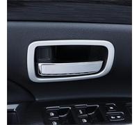 Clynex Accessoires de poignée porte intérieure voiture latérale, pour Mitsubishi, pour Outlander 2016-2020, garniture couvercle pour couverture de cadre de poignée de porte de voiture(BLACK 3)