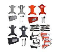 Clynex Accessoires for drones Bras moteur Moteurs Pales d'hélice Chargeur de batterie Pièces, for quadricoptère L900pro Bras de remplacement pour drone FPV(Orange body 1Battery)