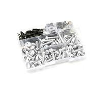 Clynex Accessoires Moto Carénage Pare-Brise Carrosserie Boulons Écrous Vis CBR1100XX VFR1200 Pare-Brise Avant pour Moto(Silver)