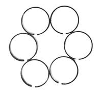 Clynex Anneaux de Piston for débroussailleuse BC260 CG260, épaisseur 34mm 1.2MM for pièces de Cylindre de Coupe Gazon 26cc 6 pièces Segment de Piston pour Machines de Jardin