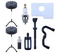 Clynex Bouchon de réservoir tuyau filtre à huile et Air, for STIHL, MS180 MS170 018 017 MS 180 170, Kit bougies d'allumage, pièce rechange for tronçonneuse Conduite de carburant pour tronçonneuse