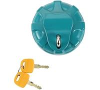 Clynex Bouchon de réservoir verrouillable for excavatrice, for bouchon carburant KOBELCO avec 2 clés, ton argent, rouge, jaune, bleu Couvercle de réservoir pour engins lourds