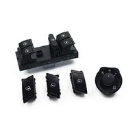 Clynex Bouton de commutation rétroviseur latéral fenêtre électrique, ensemble 5 pièces, for Skoda, for Octavia, MK2 II 1Z 1Z0 959 858B 1Z1959565A Interrupteur de réglage des rétroviseurs latéraux