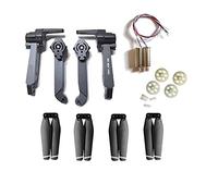 Clynex Bras de moteurs 1CW 1CCW avec pales d'hélice à engrenages, for pièces rechange for drone quadricoptère RC SG907pro XIL 012Pro Bras de remplacement pour drone FPV