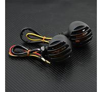 Clynex Clignotant de moto 10 mm, clignotant à balle, lumière ambre, for Harley, Sportster XL Dyna Bobber Chopper Cafe Racer Clignotants moto