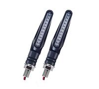 Clynex Clignotant de moto 12V, clignotant, indicateur flux, Scooter Cafe Racer Z750 MT07 CB400 LTZ400 CB650F Clignotants moto(1 pair)