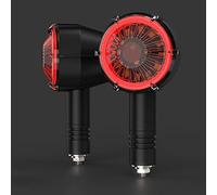 Clynex Clignotant de moto étanche, 2 pièces, indicateur modifié, lampe décorative, feu jour lumineux, Flash Clignotants moto(2pcs red flowing)