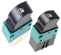 Clynex Commutateur de bouton commande fenêtre électrique 735417033, for FIAT, Doblo 2005 commutation commutateur voiture Interrupteur de vitre de voiture(BLACK 1pair)