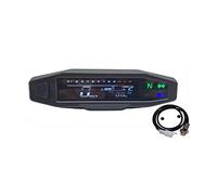 Clynex Compteur de vitesse LCD for moto, compteur kilométrique numérique, d'injection électrique et carburateur, for russe, KR200 KR 200 Compteur kilométrique numérique pour moto(1)