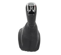 Clynex Couvercle de botte de guêtre de pommeau de levier de vitesse de style de voiture à 5 vitesses, for Skoda, Fabia MK1 2000-2008 stylo de levier de vitesse de collier de boîtier(Schwarz)