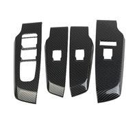 Clynex Couvercle de Bouton de Levage de fenêtre en Fiber de Carbone, Panneau d'accoudoir de Porte, for Mitsubishi, Outlander 2022 Panneau de Garniture d'interrupteur de fenêtre