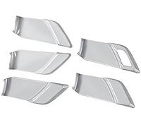 Clynex Couvercle de poignée porte intérieure voiture, pour Toyota, pour Prius série 60 2020-2023 couverture de cadre de poignée de porte de voiture(Silver)