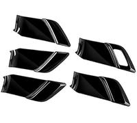 Clynex Couvercle de poignée porte intérieure voiture, pour Toyota, pour Prius série 60 2020-2023 couverture de cadre de poignée de porte de voiture(BLACK Bright Black)
