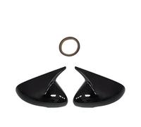 Clynex Couvercle de rétroviseur porte latérale carrosserie ABS recouvert d'un motif en fibre carbone, for Kia, Stinger 2018-2022 2023 housses remplacement Coque de rétroviseur pour voiture