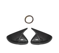 Clynex Couvercle de rétroviseur porte latérale carrosserie ABS recouvert d'un motif en fibre carbone, for Kia, Stinger 2018-2022 2023 housses remplacement Coque de rétroviseur pour voiture