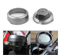 Clynex Couvercle de tableau de bord de compteur de vitesse de moto en aluminium CNC, garniture Scrambler 400 800 argent/or/rouge/noir/titane Lunette de compteur de vitesse moto(Titanium)