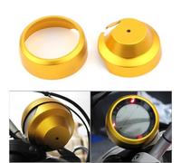 Clynex Couvercle de tableau de bord de compteur de vitesse de moto en aluminium CNC, garniture Scrambler 400 800 argent/or/rouge/noir/titane Lunette de compteur de vitesse moto(Golden)