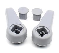 Clynex Ensemble, for Renault, Clio MK2 Twingo MK1 gris droite gauche, for le réglage du siège, levier de la traction, poignée grise, bouton l'inclinaison, pièce voiture Poignée de réglage du siège
