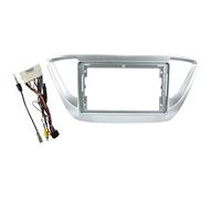 Clynex Fascia de Voiture 9 Pouces 2din, for Hyundai, Solaris Accent Verna 2017 2018, Installation de Montage sur Panneau stéréo, Cadre DVD Double Din Panneau Audio pour Voiture(Frame and Cable)