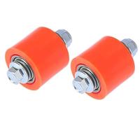 Clynex For 2 Set 8Mm Motorcycle Chain Pulley Roller Slider Wheel Guide Orange yard saw drive wheel (Orange) roue motrice de scie de jardin (Orange)