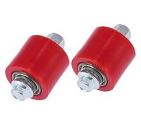 Clynex For 2 Set 8Mm Motorcycle Chain Pulley Roller Slider Wheel Guide Red yard saw drive wheel (Red) roue motrice de scie de jardin (Red)