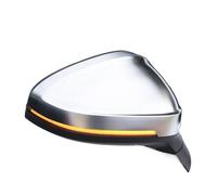 Clynex For, A4 A5 S4 S5 B9 Couvercle de rétroviseur voiture Aile latérale Protection du cadre Garniture Argent Mat Chrome Shell Remplacement du couvercle du rétroviseur latéral d