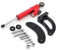 Clynex for KAABO, Mantis King GT Scooter électrique CNC Carbone Direction Amortisseur Support de Montage Kit d'amortisseur Accessoires Amortisseur de Direction pour Scooter(Black E)