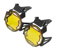 Clynex Front Headlamp Protector Grille, for S1000XR, for S1000, for S 1000, for Xr, for 1000Xr, for 2020-2022 Motorcycle Flipable Fog Light Guard Lamp Cover Grille légère de brouillard de (Gold)