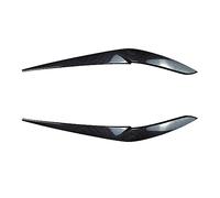 Clynex Garniture d'autocollant 3D de paupière de sourcils de phare maléfique de voiture brillante d'abs, for BMW X5 G05 X6 G06 30i 30d 35i 35d M50i M50d 2018-2022 Film teinté pour phares(Carbon Look)