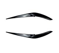 Clynex Garniture d'autocollant 3D de paupière de sourcils de phare maléfique de voiture brillante d'abs, for BMW X5 G05 X6 G06 30i 30d 35i 35d M50i M50d 2018-2022 Film teinté pour phares(Gloss Black)