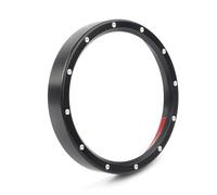 Clynex Garniture de couvercle d'anneau de lunette de jauge de compteur de vitesse de moto, for Harley, Sportster XL883 XL1200 XL 883 1200 Lunette de compteur de vitesse moto(Schwarz)