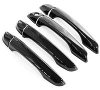 Clynex Garniture de couvercle poignée porte voiture, for Peugeot 3008 2017-2022 Couverture de poignée extérieure de voiture(Black no sensors)