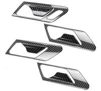 Clynex Garniture de couverture décoration poignée porte intérieure voiture cadre bol traction, pour VW, pour Golf 6 Mk6 2008-2013 couverture de cadre de poignée de porte de voiture(BLACK Lhd)