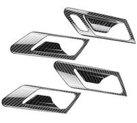 Clynex Garniture de couverture décoration, pour VW, pour Golf 6 Mk6 2008-2013 LHD/RHD cadre bol traction poignée porte intérieure couverture de cadre de poignée de porte de voiture(BLACK Rhd)
