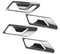 Clynex Garniture de couverture décoration, pour VW, pour Golf 6 Mk6 2008-2013 LHD/RHD cadre bol traction poignée porte intérieure couverture de cadre de poignée de porte de voiture(BLACK Lhd)