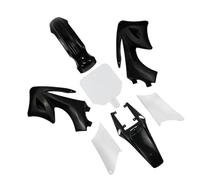 Clynex Kit de carénage moto garde-boue couvercle en plastique Apollo Orion Pit Dirt Bike accessoires Motocross Kit de carénage pour moto(Schwarz)