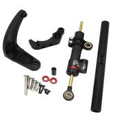 Clynex Kit de Montage d'amortisseur en Fiber Carbone avec Support, for Scooters électriques Dualtron Victor Thunder, DT3 Amortisseur de Direction pour Scooter(Black 1)