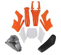 Clynex Kits de carénage couverture en plastique moto garde-boue, for siège Apollo 47 moteur 49cc 2 temps accessoires vélo poche for enfants Kit de carénage pour moto(Orange Kit)