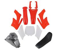 Clynex Kits de carénage couverture en plastique moto garde-boue, for siège Apollo 47 moteur 49cc 2 temps accessoires vélo poche for enfants Kit de carénage pour moto(Red Kit)