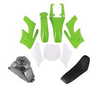 Clynex Kits de carénage couverture en plastique moto garde-boue, for siège Apollo 47 moteur 49cc 2 temps accessoires vélo poche for enfants Kit de carénage pour moto(Green Kit)