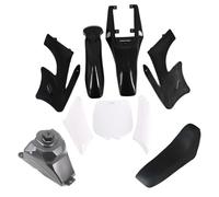 Clynex Kits de carénage couverture en plastique moto garde-boue, for siège Apollo 47 moteur 49cc 2 temps accessoires vélo poche for enfants Kit de carénage pour moto(Black Kit)