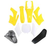 Clynex Kits de carénage couverture en plastique moto garde-boue, for siège Apollo 47 moteur 49cc 2 temps accessoires vélo poche for enfants Kit de carénage pour moto(Yellow Kit)
