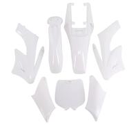 Clynex Kits de carénage couverture en plastique moto garde-boue, for siège Apollo 47 moteur 49cc 2 temps accessoires vélo poche for enfants Kit de carénage pour moto(White Plastic)